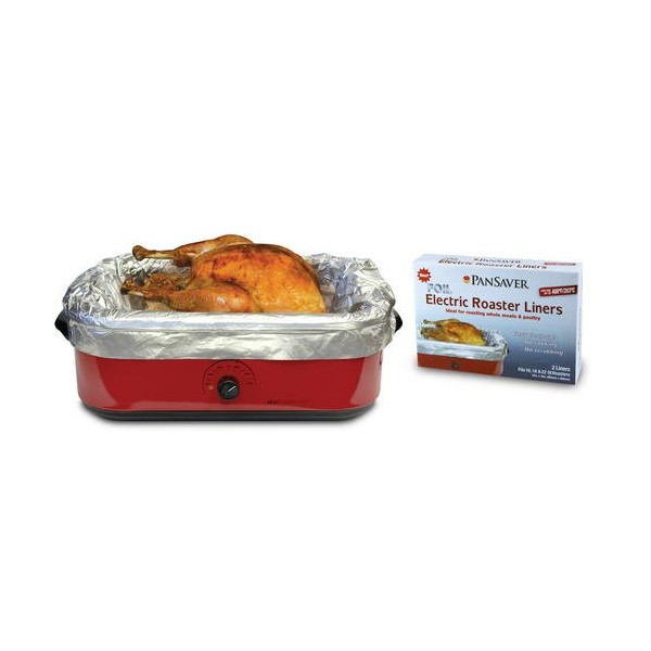 Pansaver Foil Electric Roaster Liners, 3 Box Bundle (6 Liners