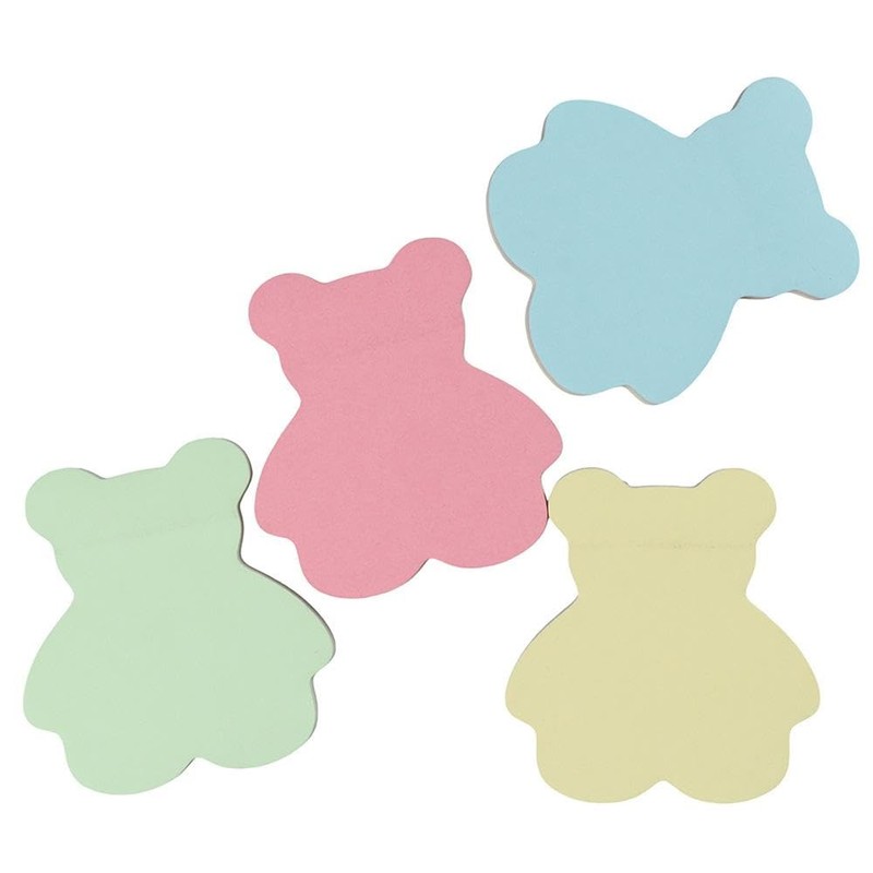 dohobby 1000 Sheets Bear Shaped Sticky Notes,Self-Adhesive Notepad,Memo Pad Planner