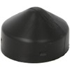 Eagle 1769 Bollard Post Cap, Round, 6.5"" Diameter, Black