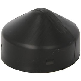 Eagle 1769 Bollard Post Cap, Round, 6.5"" Diameter, Black
