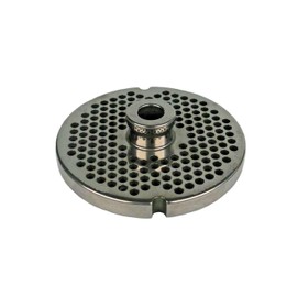 Tredoni Meat Mincer 9.8 cm Hub Plates Replacement Part, Professional Heavy Duty Stainless Steel Disc/Plate (No. 32 - Holes Diameter 4.5 mm)