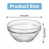 Bgtecho 8Pcs Small Glass Bowls, 3in 2.5oz Glass Pinch Bowl