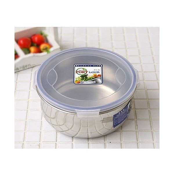 Potlock round stainless steel sealed container box seasoning container No.