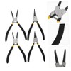 DOITOOL 4pcs Multifunctional Retainer Plier Internal External Spring Calipers Non-