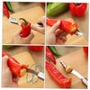Mikinona 5pcs Multifunctional Pepper Core Remover Set Kitchen Chili Corers