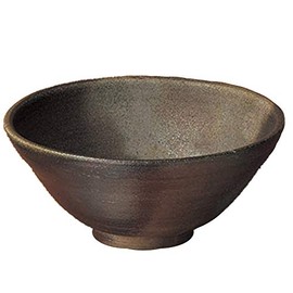 Japanese Pottery S38079300 Rice Bowl, Brown, 6.8 fl oz (200 ml)