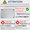 AKIT Compatible with MacBook Pro 14 inch Case Sparkly 2025-2021