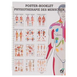 Physiotherapy of Man Mini Poster Booklet Anatomy 34 x 24 cm 12 Posters