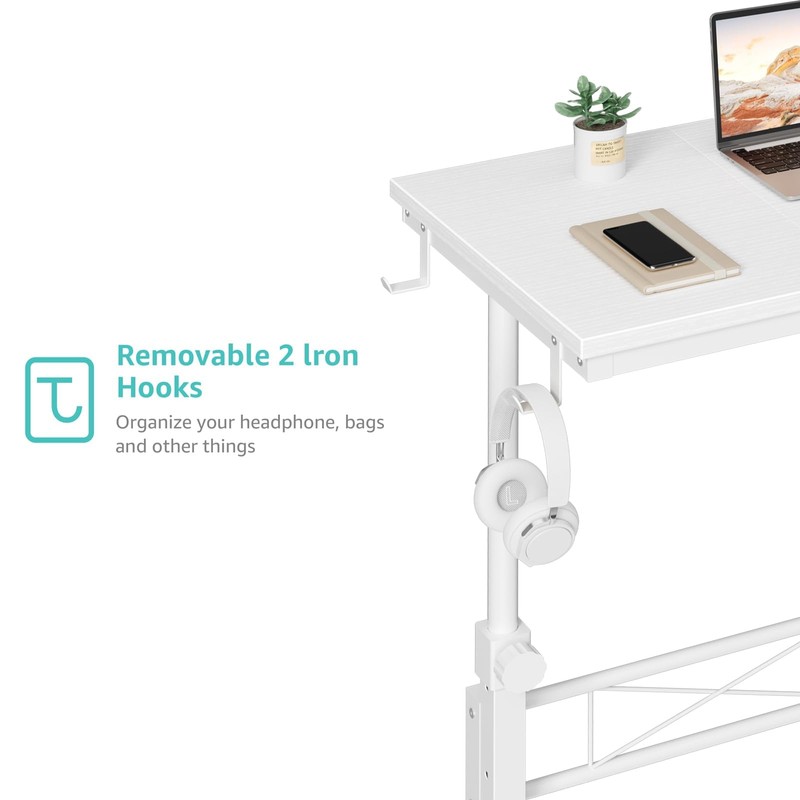 WINAZ Small Portable Treadmill Walking Pad Desk on Wheels, 32