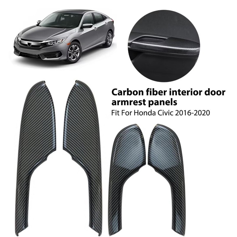 GruDawu 4Pcs/Set Car Door Panel and Door Armrest Protector Cover