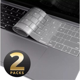 yellowprice For Apple MacBook Air 2018 13 inch A1932 Clear Keyboard Cover Soft Silicon - US