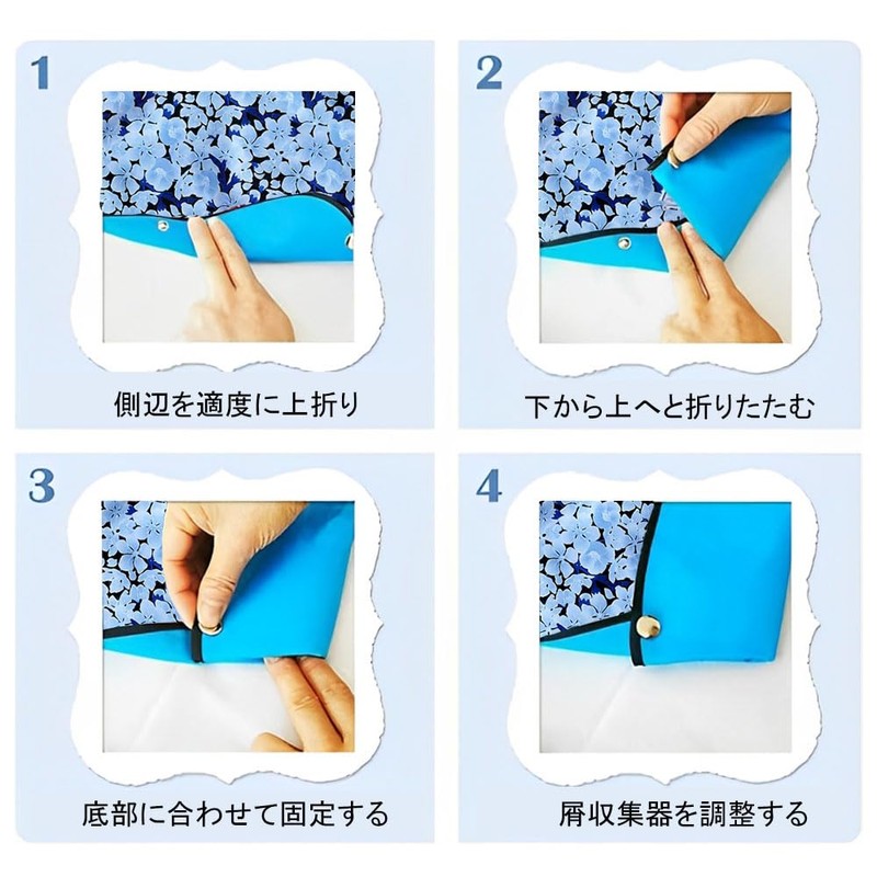 [Kamiqiou] 介護用エプロン お食事エプロン 防水 立体ポケット エプロン おしゃれ お手入れ簡単 食事用 高耐久性