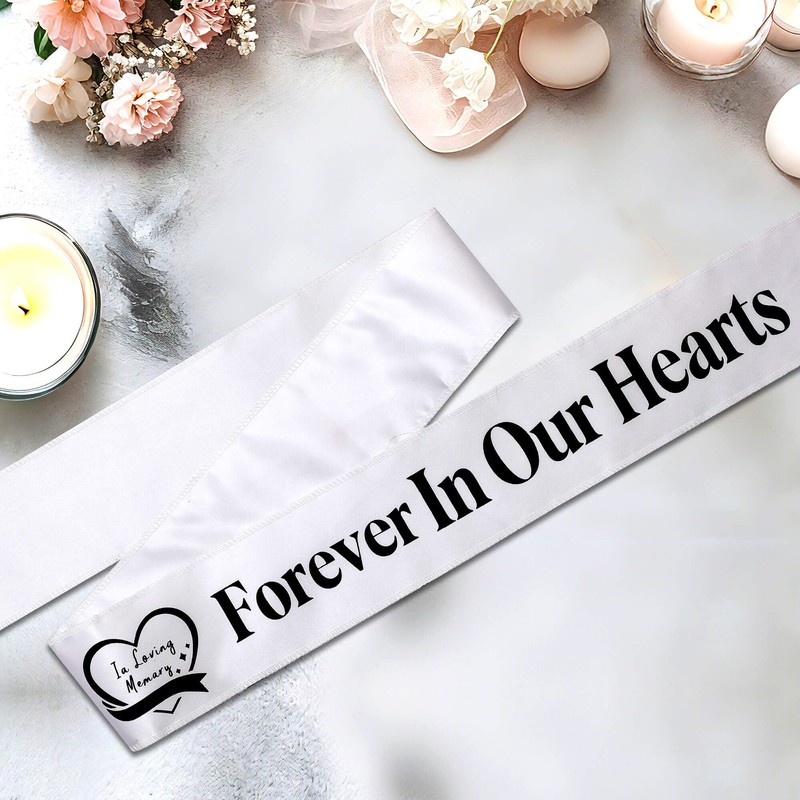 Elegant Funeral Wreath Sash – Funeral Sash Memorial Wreath Sash