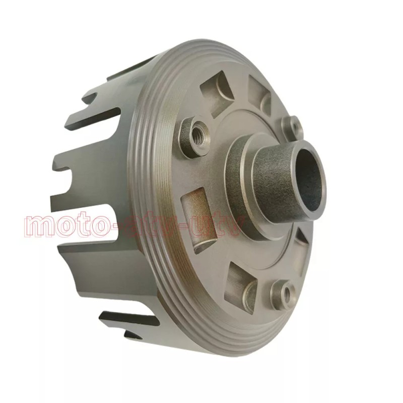 JINFANNIBI CNC Billet Clutch Basket Kit & Cover Gasket for