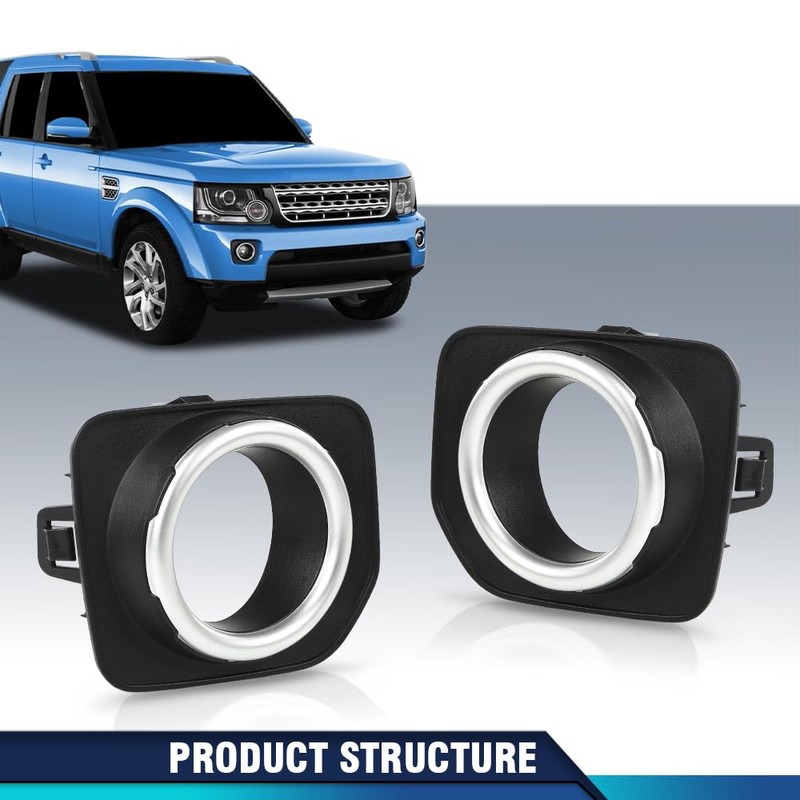 PIT66 Fog Lamp Light Cover Bezel Trim Pair Compatible with