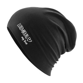Huuraa Beanie Luxembourg My Love Gift Luxembourg Gift Idea, black, Unit size