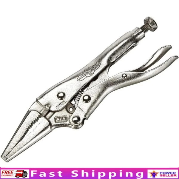 Unbranded ‎100mm Locking Pliers Long Nose 4" Precision Work Tools