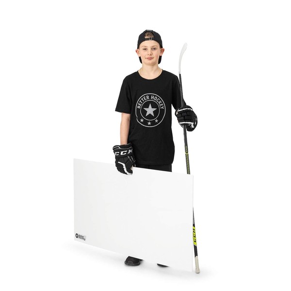 Better Hockey Extreme Shooting Pad - Size 24 inches x 48 inches - Simulates The Feel of Real Ice - Easy to Carry - Great for Shooting, Passing and Stickhandling - Weather Proof Coating