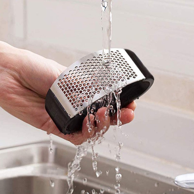 Mr Gadget's Solutions Garlic Press Stainless Steel Design Mincer Squeezer