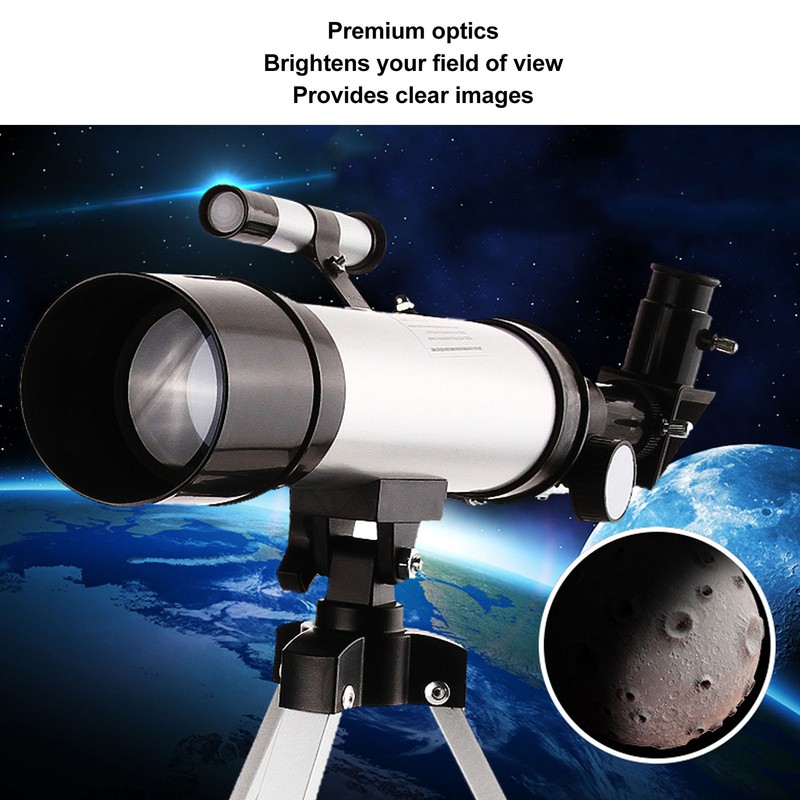 Refractor Telescope HD 90x Compact Astronomical Telescope with Finderscope 2
