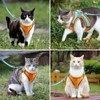 Cat Harness and Leash for Walking Escape Proof Soft Adjustable