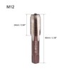 sourcing map Metric Hand Tap M12 Thread 1.5 Pitch 4