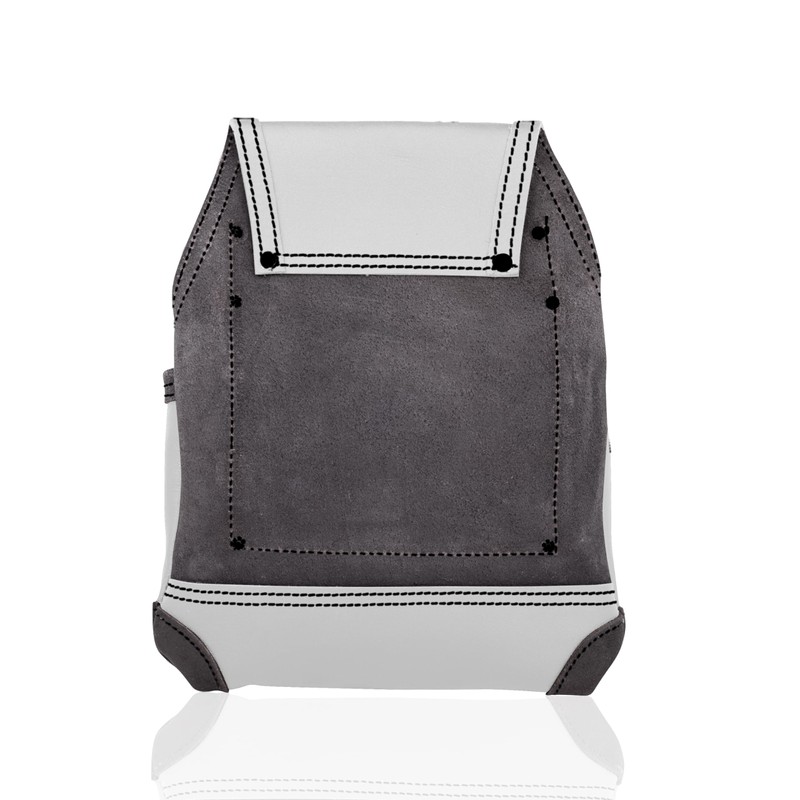 LAUTUS Oil Tanned Leather Tool Pouch Bag | WHITE| Carpenter,