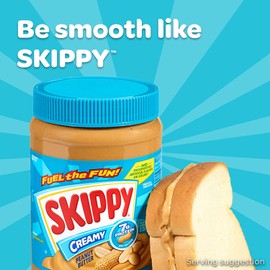 SKIPPY Creamy Peanut Butter, 16.3 Ounce (Pack of 8)