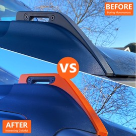 RERPRO Hood Trail Sights Cover Trim for Ford Bronco 2 Door 4 Door 2021 2022 2023 2024 2025 Accessories Engine Hood Hinge Cover Hood Side Release Handle Decoration Stickers Accessory 1 Pair Orange