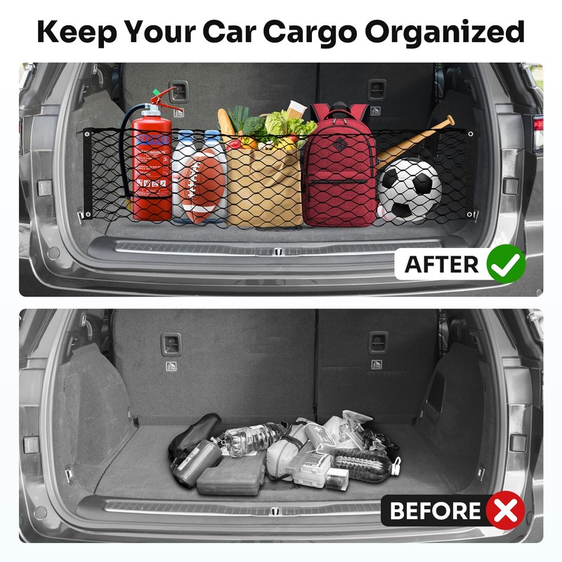 Canvcle Trunk Cargo Net for 2021-2025 Jeep Grand Cherokee L
