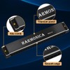 OFFCUP Vibraphone, 24 Holes Double Row Blues harp Diatonic Harmonica,