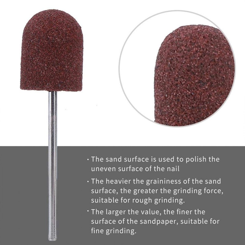 Pack of 10 Nail Dedicated Head Sanding Cap Polisher Sand