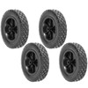 MUKCHAP 4 Pack 8 Inch Solid Rubber Wheels, Hand Truck