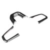3pcs Carbon Fiber Texture Steering Wheel Decoration Molding Trim Fit