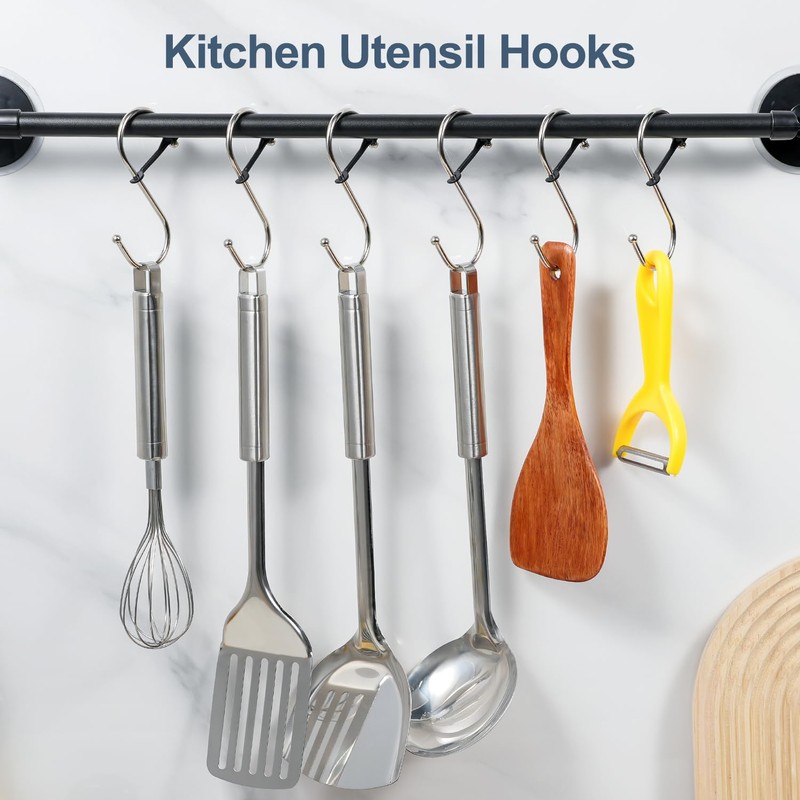 Sopito Hooks for Hanging, Large, Pack of 8 S Hooks
