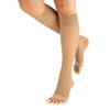 CALZITALY Pack of 1/2 Toe Free Support Stockings with Strong