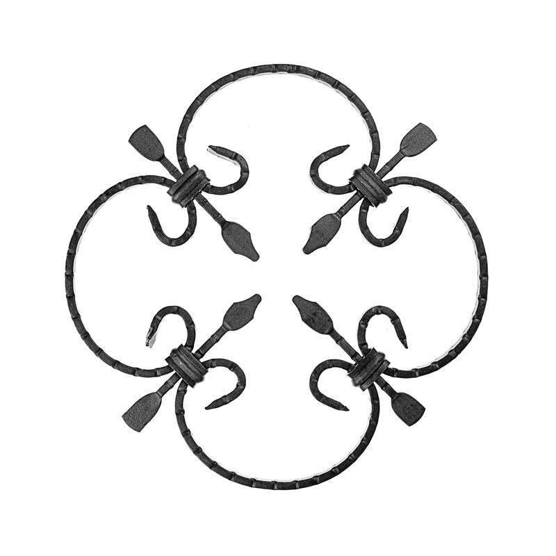 Gal Industrial Wrought Iron Ornament 25 x 25 cm Grid