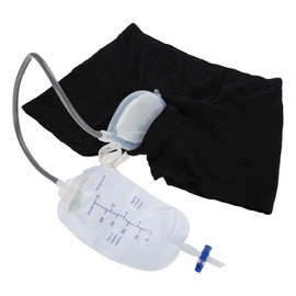 Wearable Urinal for Men External Catheter for Men Male Urine Collection Bag Stadium Buddy for Men Male Urine Collector Urine Collector for Men (L)