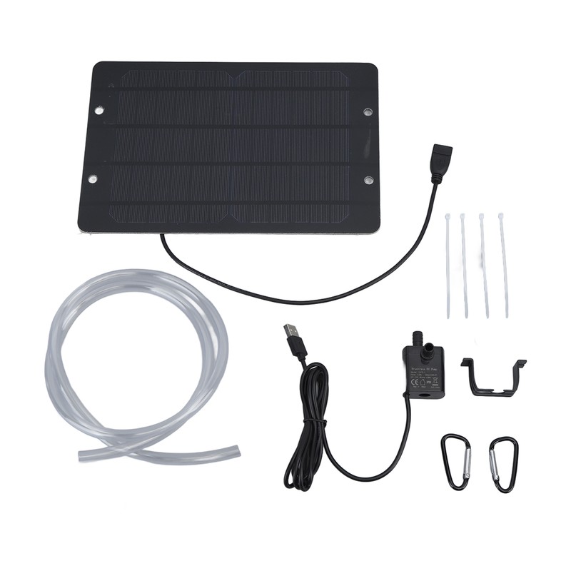 Solar Water Fountain Pump Set 6V 10W USB Solar Fountain