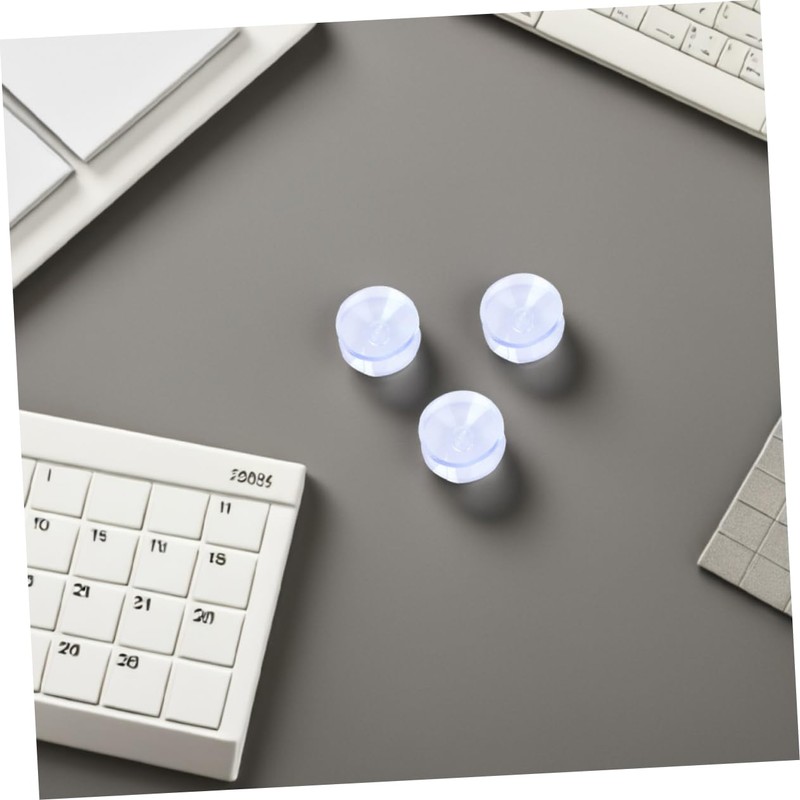 Gatuida 16pcs Transparent Double Sided Non Slip Pads Glass Table