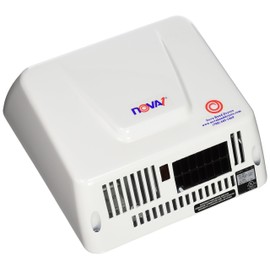 World Dryer - 83000000 0830 NOVA 1 Economical Surface Mounted ADA Hand Dryer, Universal Voltage110-120V/208-240V, Aluminum Cover, White