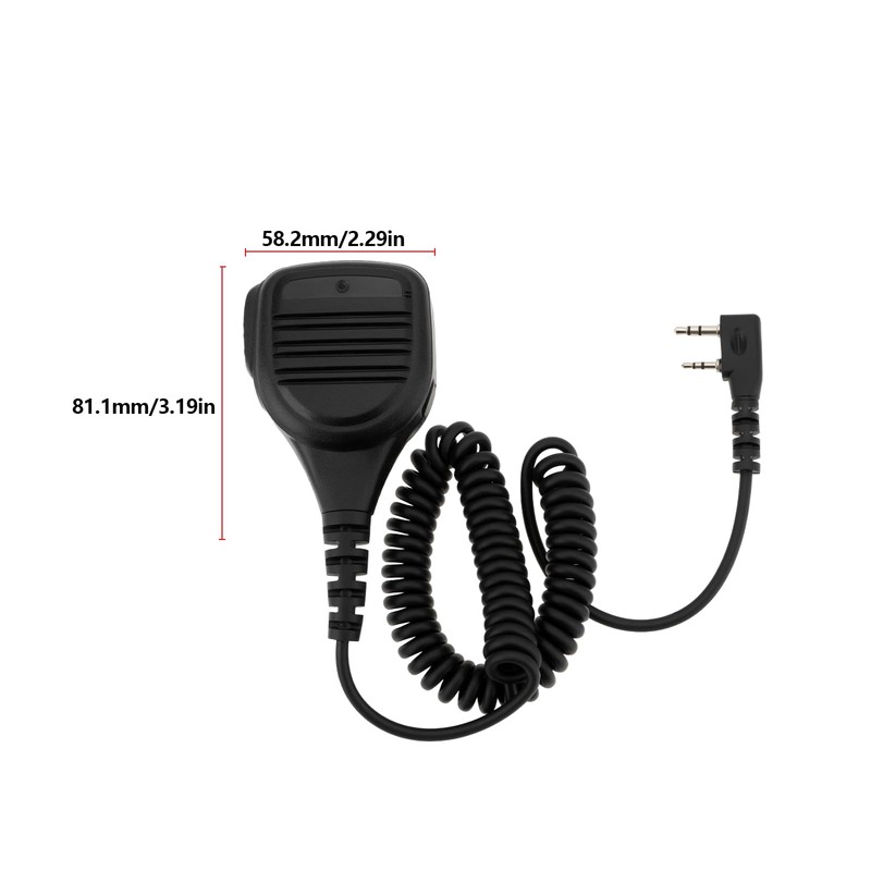 Create idea 1 x 2-pin walkie-talkie handheld speaker microphone compatible