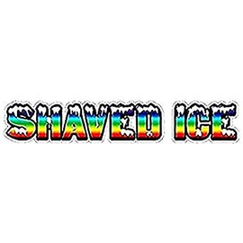 Shaved ICE Concession Decal Sticker Trailer cart Sign