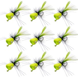 Fly Fishing Poppers Flies, Fishing Lures Bass Panfish Fly Fishing Poppers Assortment Kit for Trout Bluegill Salmon Sunfish