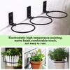 GIAK 3Pcs Flower Pot Holder Ring Wall Mounted 4 inch