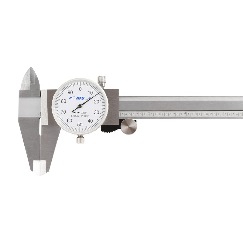 HFS(R) 0-6" Imperial Calipers; 4 Way Dial Caliper 0.001" Shock