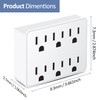 3 Prong Power Strip Outlet Extender, Multi Plug Outlet with