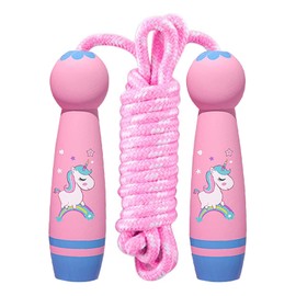 Children's Skipping Rope, Girls' Skipping Rope, Adjustable Children's Skipping Rope, Skipping Rope for Girls, Unicorn Speed Rope, Children's Adjustable Cotton Rope for Boys and Girls
