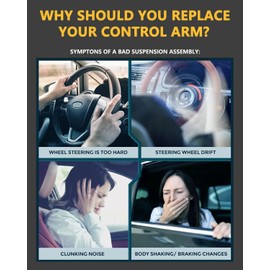 KAC 8Pcs Front Lower Control Arm Front Suspension Kit Fit For 2014-2015 Optima EX/LX/SX RK622825 RK622826 K750658 EV800695 ES800717 ES800718