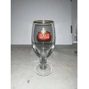 STELLA ARTOIS 33CL BEER GLASS SET OF 4 GOLD RIMMED